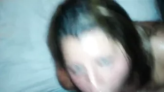 Interracial Threesome with BBC and Cuckold Hubby