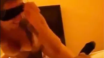 Blonde MILF Gets Gangbanged in Homemade Threesome with Cuckold Hubby and Friend