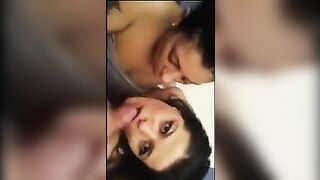 Amateur Threesome Blowjob Cumshot Facial Homemade