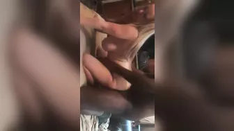 Blonde Wife Interracial Gangbang with BBC Lover