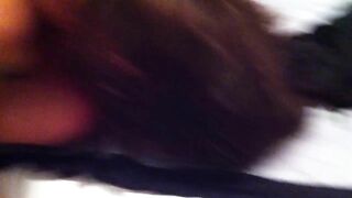 Amateur Brunette MILF Threesome with Big Boobs and Group Fuck