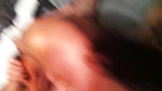 Amateur Brunette MILF Threesome with Big Boobs and Group Fuck