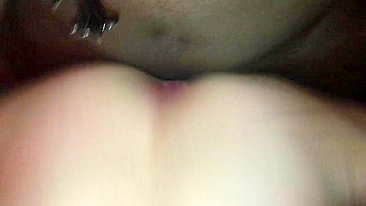 Amateur Threesome with BBC and Cuckold Hubby