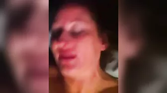 Amateur Wife Threesome Cum in Mouth Facial Swinger Homemade Hotwife