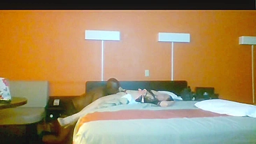Chubby Wife Interracial Threesome with BBC & Hubby in Hotel Room