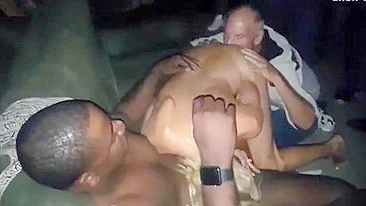 Interracial Gangbang Wife Amateur Orgy with Big Black Cocks