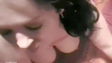 Insatiable & Slutty Wife Threesome with Two Cocks