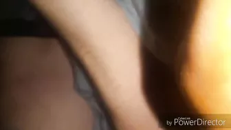 Amateur Threesome with BBC and Cuckold FMM Gangbang