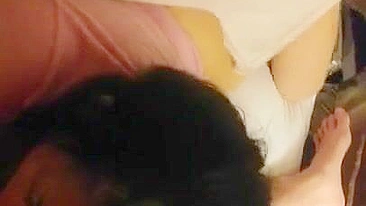 Chubby MILF Homemade Threesome with Two Guys