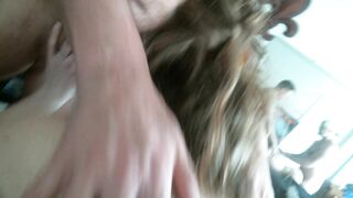 Milf First Threesome with Two Cocks - Amateur Group Sex