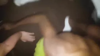 Interracial Redhead Party Slut Gets Gangbanged by Big Black Cocks