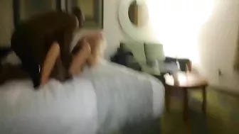 Gangbanged by Big Black Cocks - Mature Hotwife Threesome