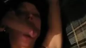 Amateur Threesome with Convincing Drinking Girl and Gangbang