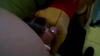 Amateur Redhead Threesome with Two Guys