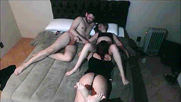 Wife Sharing Threesome Part 1 - Amateur Bisexual Group Sex