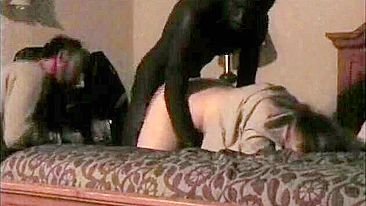 Interracial Swingers' Hot Wife Shared by Hubby & BBC in Amateur Threesome