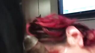 Interracial Group Blowjob with Big Black Cocks and Amateur Sluts