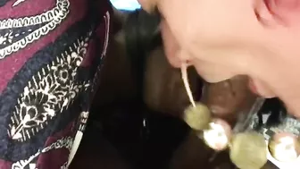 Interracial Group Blowjob with Big Black Cocks and Amateur Sluts