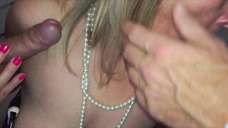Homemade British MILF Gangbang Threesome