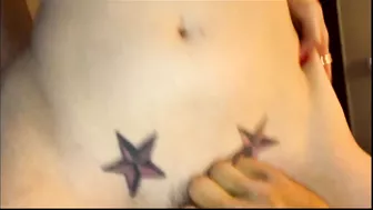 Amateur Threesome with Big Boobs and Cuckold Hubby