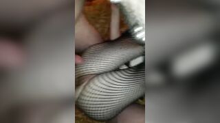 Threesome with Slutty Wife Gets Double Cumshot - Amateur Homemade Porn