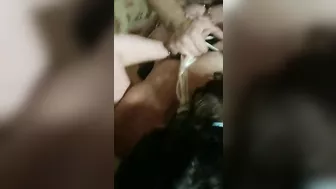 Amateur Threesome with BDSM & Spitroasting