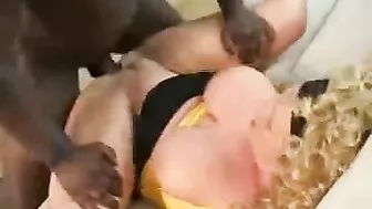 Interracial Cuckold Wife Gets Gangbanged by BBC & BF in Homemade Threesome