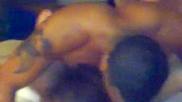 Interracial MILFs Share Big Black Cock in Amateur Threesome