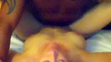 Interracial MILFs Share Big Black Cock in Amateur Threesome