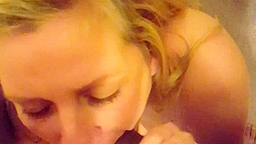 Amateur Threesome with Wife Blowjob & Cuckold Hubby