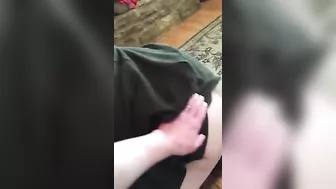 Amateur Homemade Threesome with Wife and Cuckold Husband