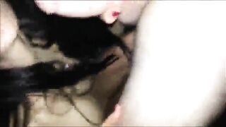 Amateur Swingers' Homemade Lesbian Sex Party