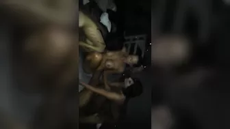 Amateur Swingers' Homemade Lesbian Sex Party