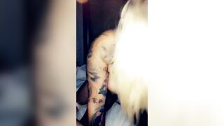 Black Cock Threesome with Slutty Friends
