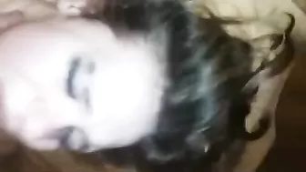 Chubby & Insatiable Wife Threesome Cumshot Orgy with Two Cocks