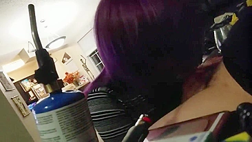 Homemade Threesome Blowjob with Emo Teens and Amateur College Group
