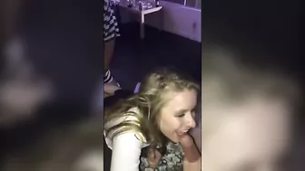 Blonde Gangbanged by Two Well-Hung Guys in Homemade Threesome