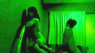 Amateur Nighttime Threesome with Real Moans