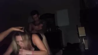 Golden Blondes' Gangbang Threesome Amateur Homemade Spitroast