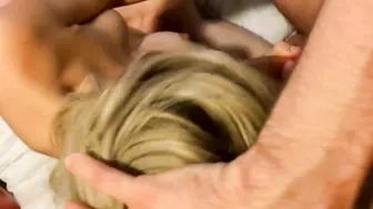 Wild Wife First Threesome - Amateur Group Sex and Cum Sharing