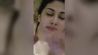 Amateur Teen Cumslut Gets Double Facial in Homemade Threesome