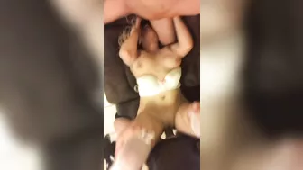 Busty MILF First Threesome - Amateur Gangbang