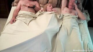 Granny Homemade Threesome with Big Tits and Swingers