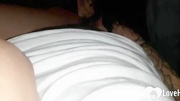Amateur Threesome Blowjob with Cumshot and FFM Group Action