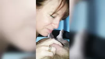 MILF Wife Gets Gangbanged in Homemade Threesome with Friend and Cuckold Hubby