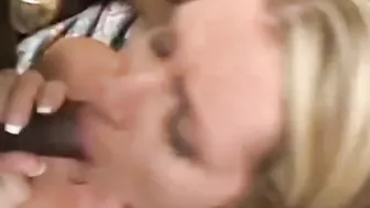 Elegant Wife Wild Interracial Gangbang with Big Black Cocks