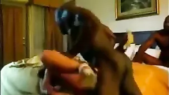Interracial Asian MILF Gangbang with Big Black Cocks