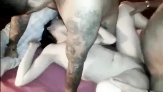 Wild Swing Party Night - Amateur Wife Gangbang with Group Sex