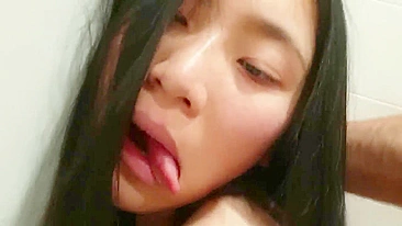 Asian Threesome Amateur Homemade Double Cumshot FMM Gangbang Group Sex