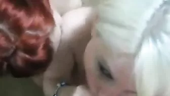 Busty Cum Sluts Get Cum on Tits in Amateur Threesome Blowjob Busty Cum Sluts Get Cum on Tits in Amateur Threesome Blowjob